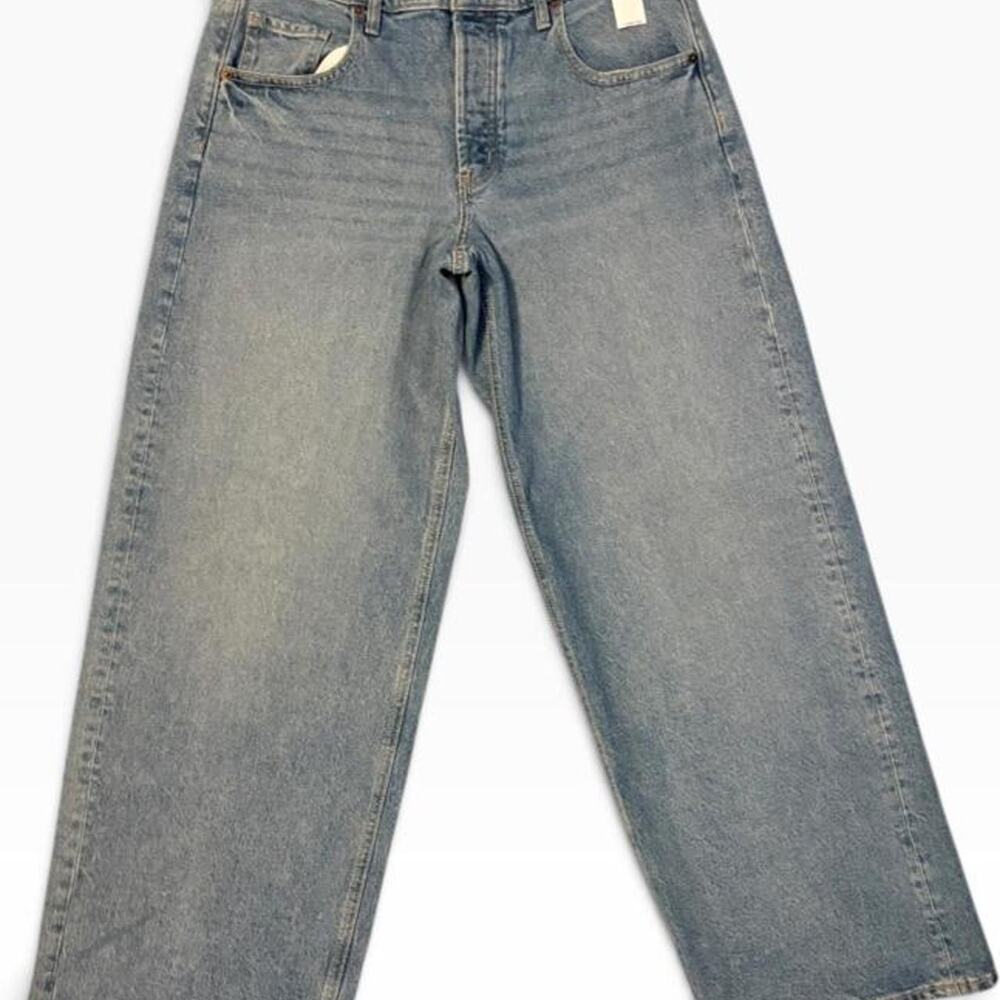Old Navy Mid-Rise Slouchy Wide-Leg Jeans